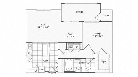 1 bed 1 bath E at The Hendrix, Atlanta, GA